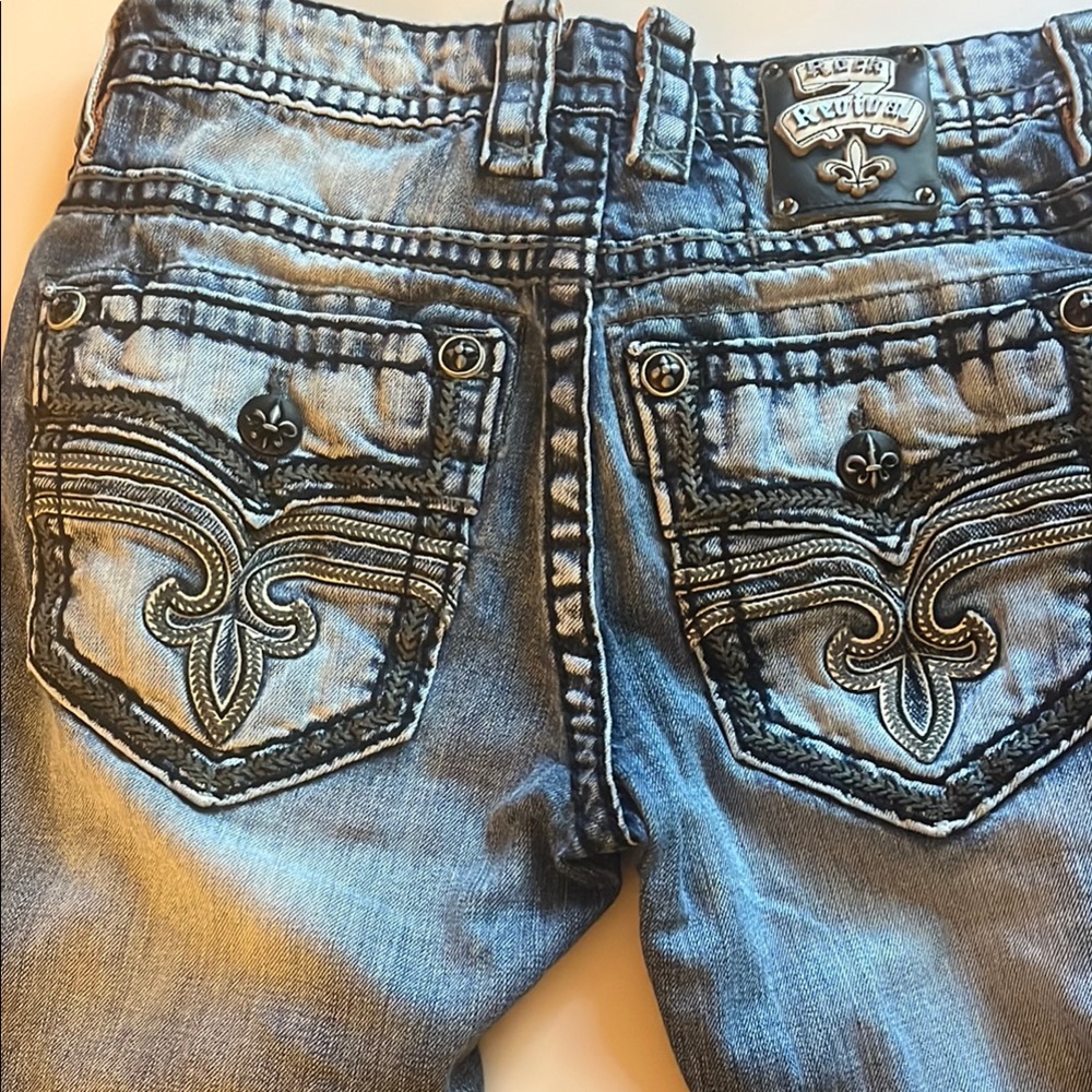 Rock Revival “Jett” Blue Straight Jeans